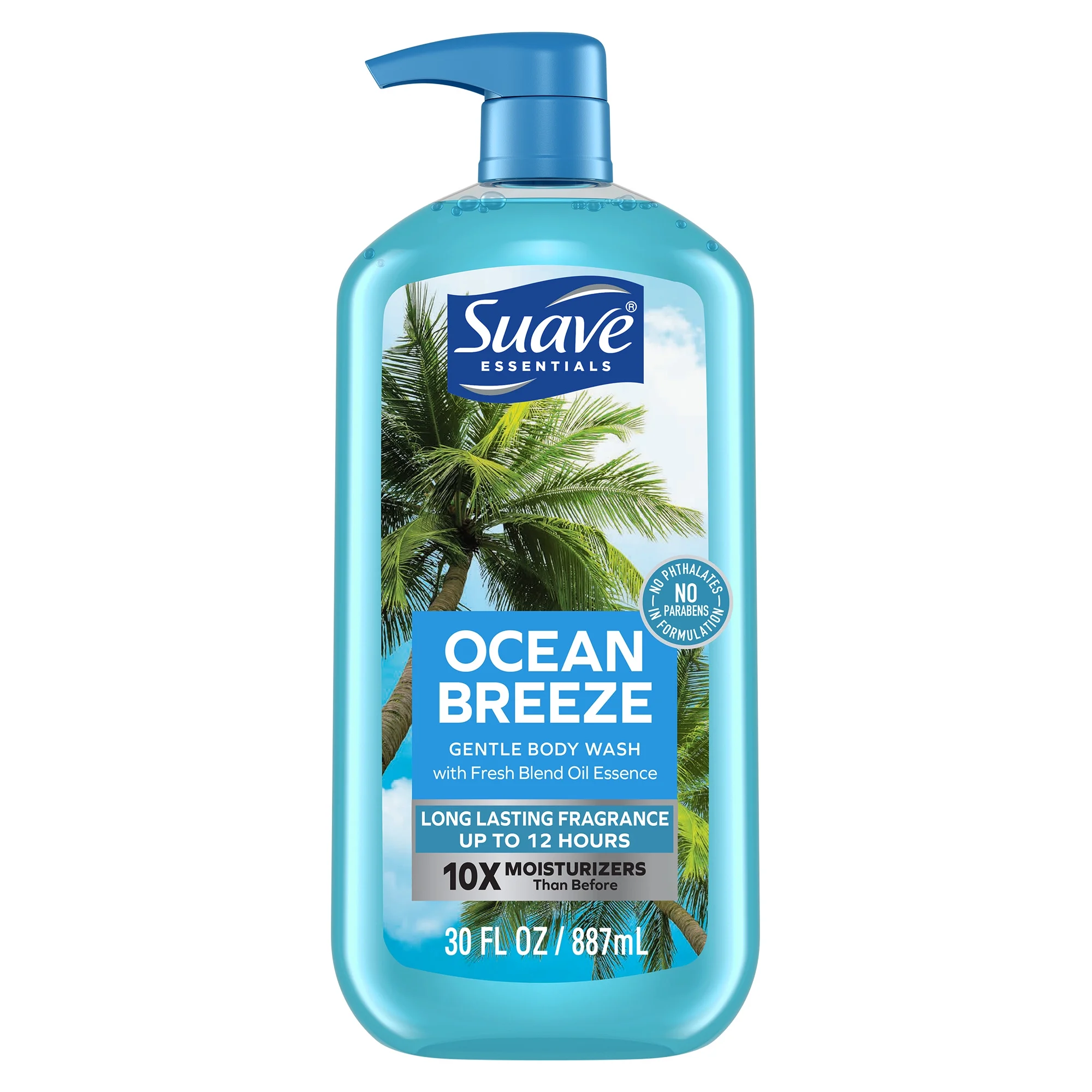 Suave Essentials Body Wash, Ocean Breeze, 30 oz